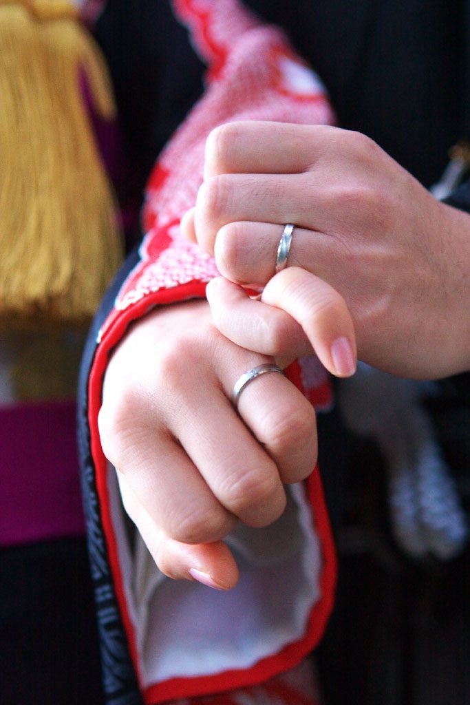結婚式　指輪　和装　いとむすび　和心結婚式いとむすび